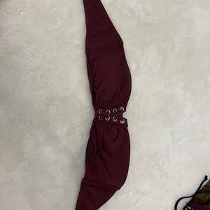 maroon bikini top